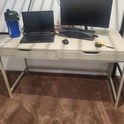 Light Grey Computer Desk 