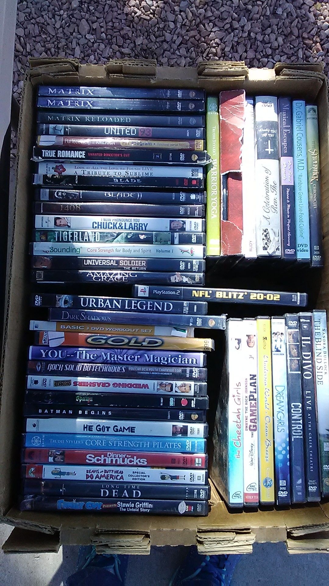 Tons of dvd and cds