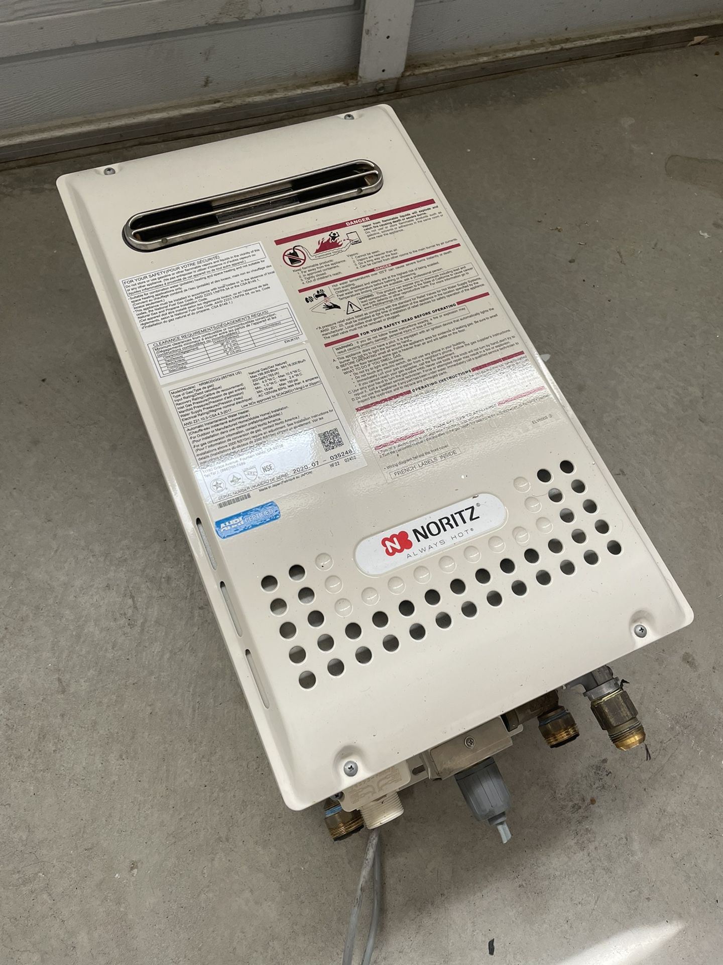 Noritz Gas Tankless Water Heater for Sale in San Jose, CA - OfferUp
