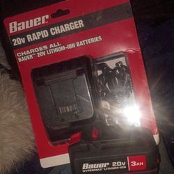Bauer 20v Lithium Battery/Charger 