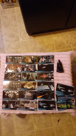"28" 1994,1995 Starwars. TOPPS Wide Vision Cards And 1 Miniature Darkvader