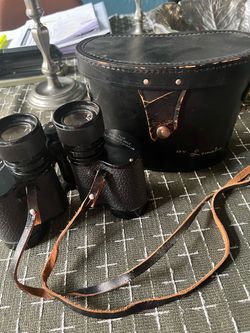 Lemaire 7x35 extra wide angle Vintage Binoculars with Leather Case