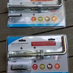 2 Spring Loaded Sliding Bolts