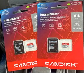 SanDisk ImageMate 512GB microSDXC Memory Cards (2 Available)