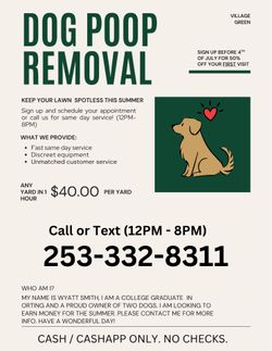 Dog poop removal