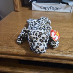 TY Beanie Babies "Freckles the Leopard" Large Size Mint 