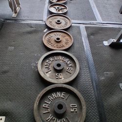 OLYMPIC WEIGHTS  2 - 50s 2 - 45s 2 - 35  / $220