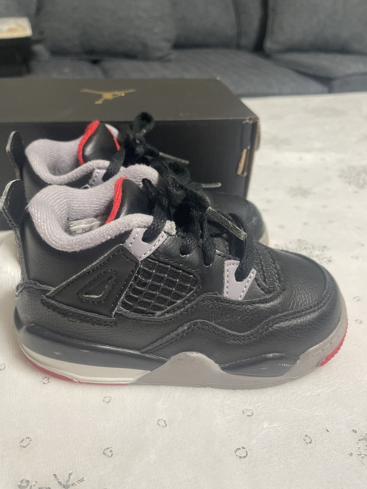 Jordan Toddler Air Jordan 4 TD Bred Reimagined Bq7670 006