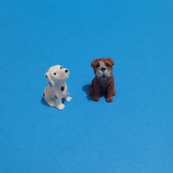 A&A Dollhouse Miniature 1:12 Dog's  Lot Of 2 Figures Collectibles Toys .