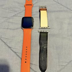 Hermes Apple Watch Series 4 44mm Stainless Steel Cellular Silver Model