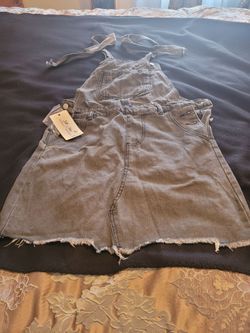 Denim dress overall