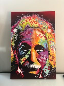 Albert Einstein canvas print.