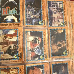 1991 Disney Hook Movie Trading Cards Topps Complete Set of 99 Cards and 11 Stickers in ultra pro sheathes.  