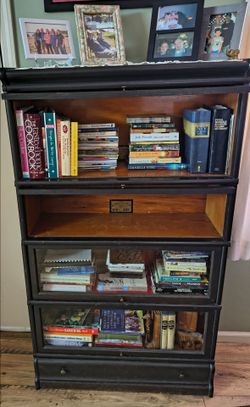 Antique Barrister Bookcase with Glass Doors on all four shelves. $1400.00
