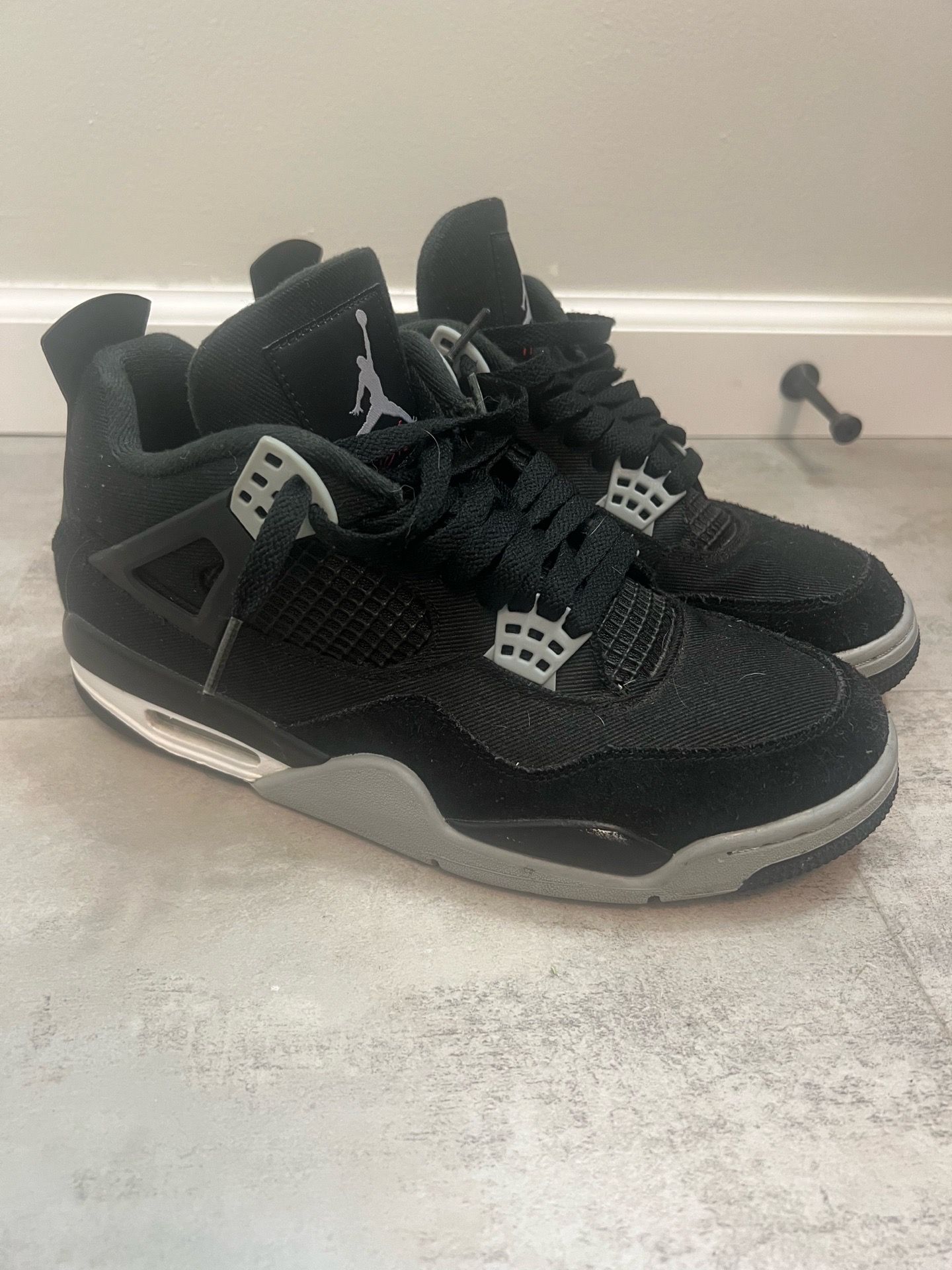 Jordan 4 black canvas