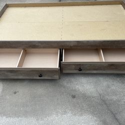 Twin Bed Frame With Drawers