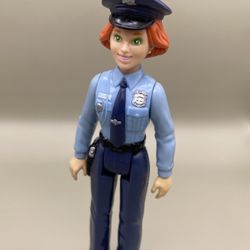 Vintage Police Woman Officer Dollhouse Doll Figure (Hard to Find) 