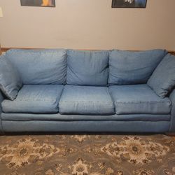 Denim Sleeper Sofa 