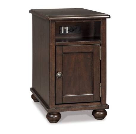 Barilanni Chairside End Table with USB Charging