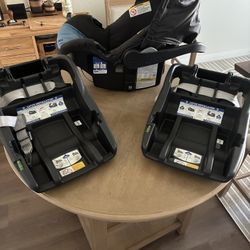 Baby Car Seat with 2 car seat bases and baby car mirror