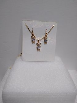 18k Oro Laminado Set 3 Piezas .