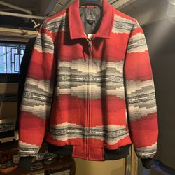 Men’s Pendleton Bomber Jacket “Alamosa Theme” Large  New w/tags 