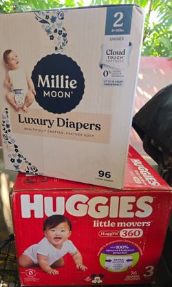 Size 2 and 3 diapers
