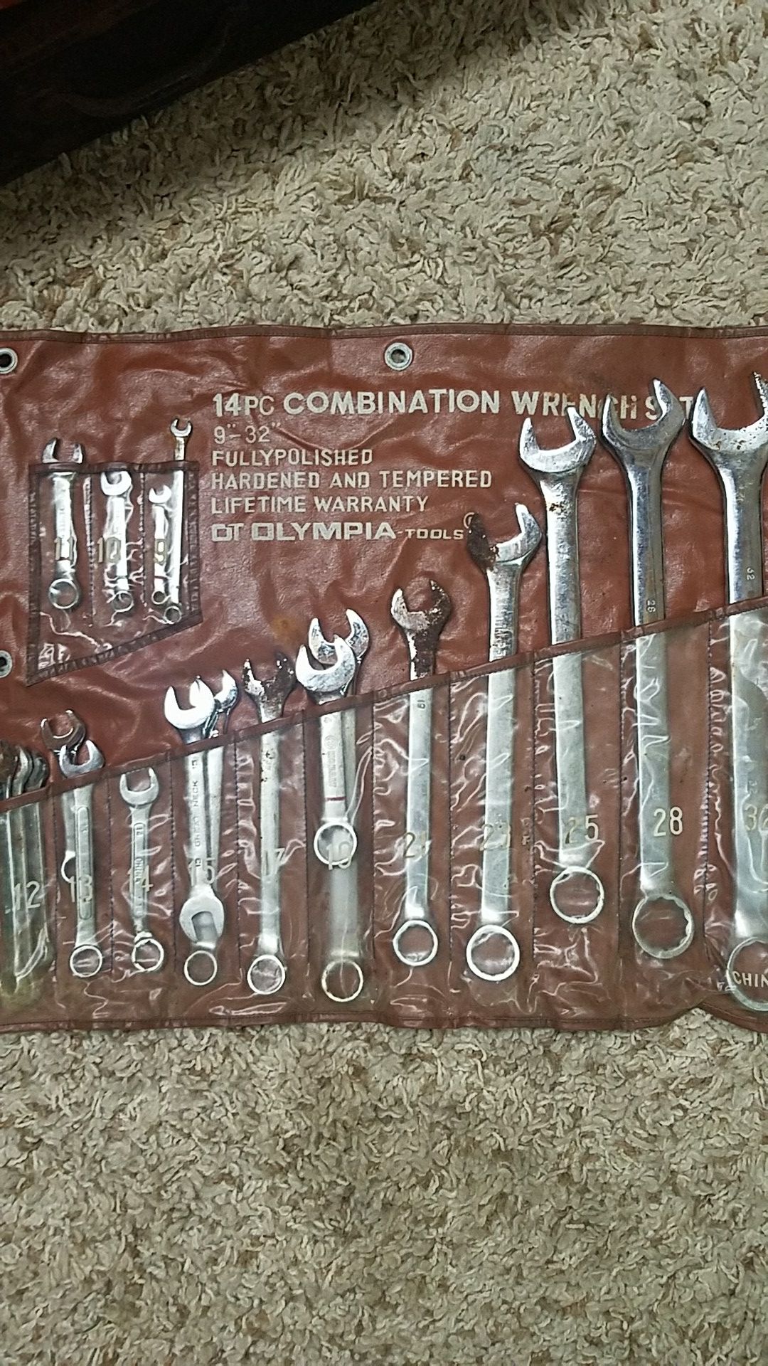 20 pc Wrench set