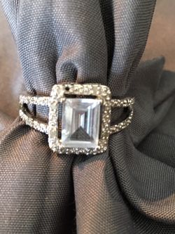 Sterling Silver Engagement Ring