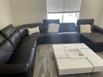 New Sectional sofa with electric connect for chairs to go up and down