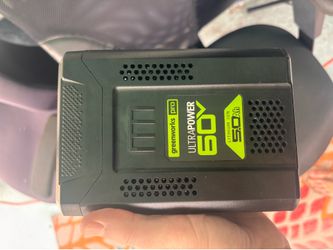 Authentic Greenworks 60 v battery mint condition