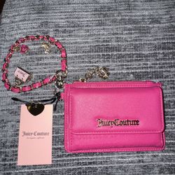 Juicy Couture Princess Charm Wristlet With Dual Fold (BNWT)