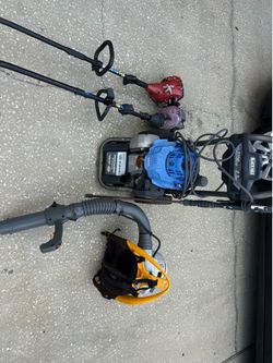 Ryobi blower Subaru pressure, washer and Weedwhacker