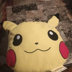 Pokemon 15" Pikachu Plush Stuffed Animal Pillow Head 