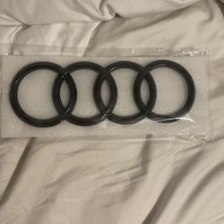 Audi Gloss Black Front Rings Fits All Sedans 