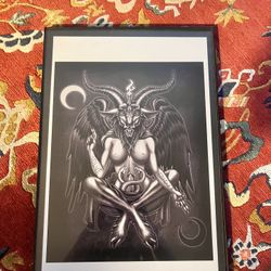 Framed Baphomet Print