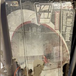 54” NBA Wall Mount Basketball Hoop