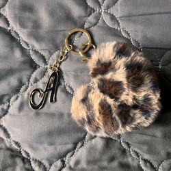 Heart And Letter “A” Keychain/purse Bling 