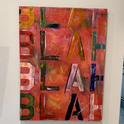 Original Abstract Colorful Whimsical Painting