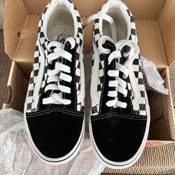 Vans Size 3 Checkered And Suede