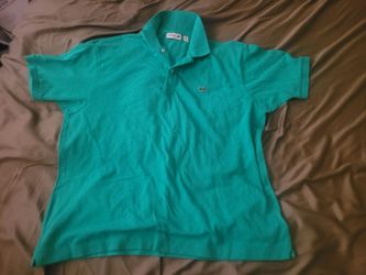 Used Excellent Condition Men's Lacoste Polo Short-Sleeve Shirt Size XXXL Teal