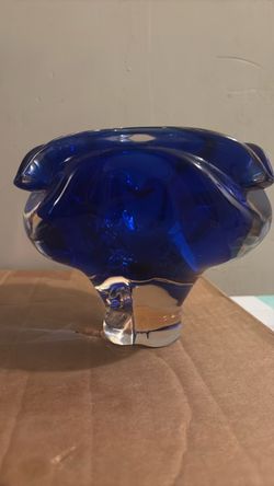 Cobalt Blue Art Glass Bowl