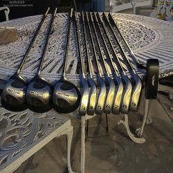 12 golf club set by under cut acer series 8 irons 3 woods 1 putter