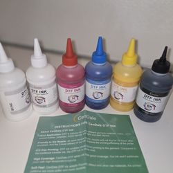 DTF ink Set Of 6 Bottles 
