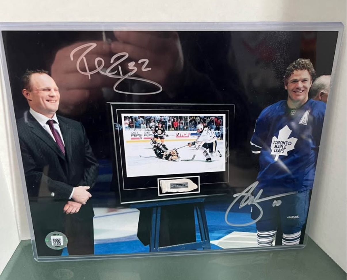 Rob Ray & Brad May Autographed Buffalo Sabres Photo