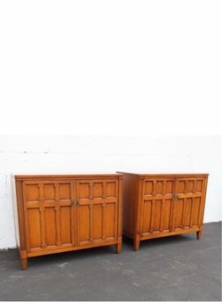 Drexel Mid Century Modern Buffets Servers a Pair