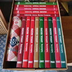 Collection of southern living cookbooks
