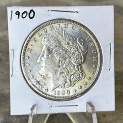 1900 Morgan Silver Dollar Coin 