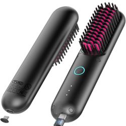 NEW IN BOX - TYMO Cordless Hair Straightener Brush - Porta Portable Straightening Brush for Travel, Mini Hot Ionic Straightener Comb for Women, Cerami