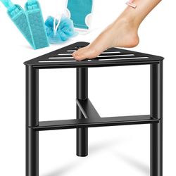 NEW IN BOX - Shower Stool for Shaving Legs-Premium Metal Corner Shower Bench Stool, Waterproof Bathroom Benches for Inside Shower, Shower Foot Rest fo